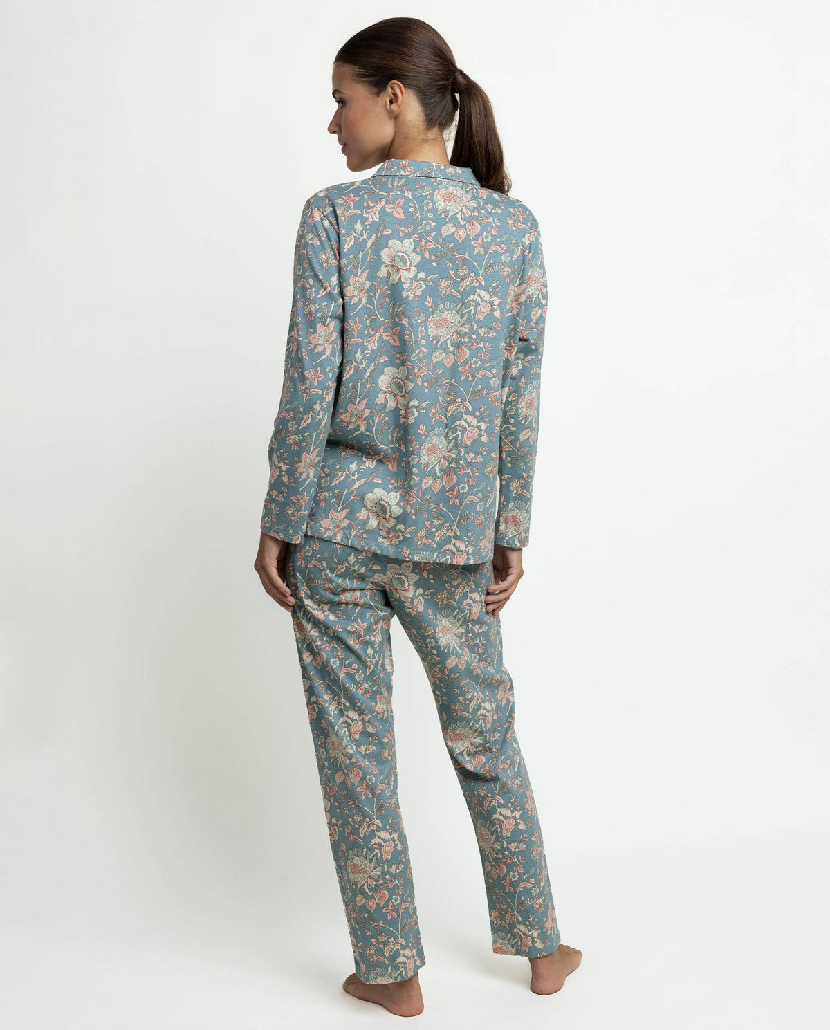 Garden Secret Pyjamas With Buttons: Blue / M