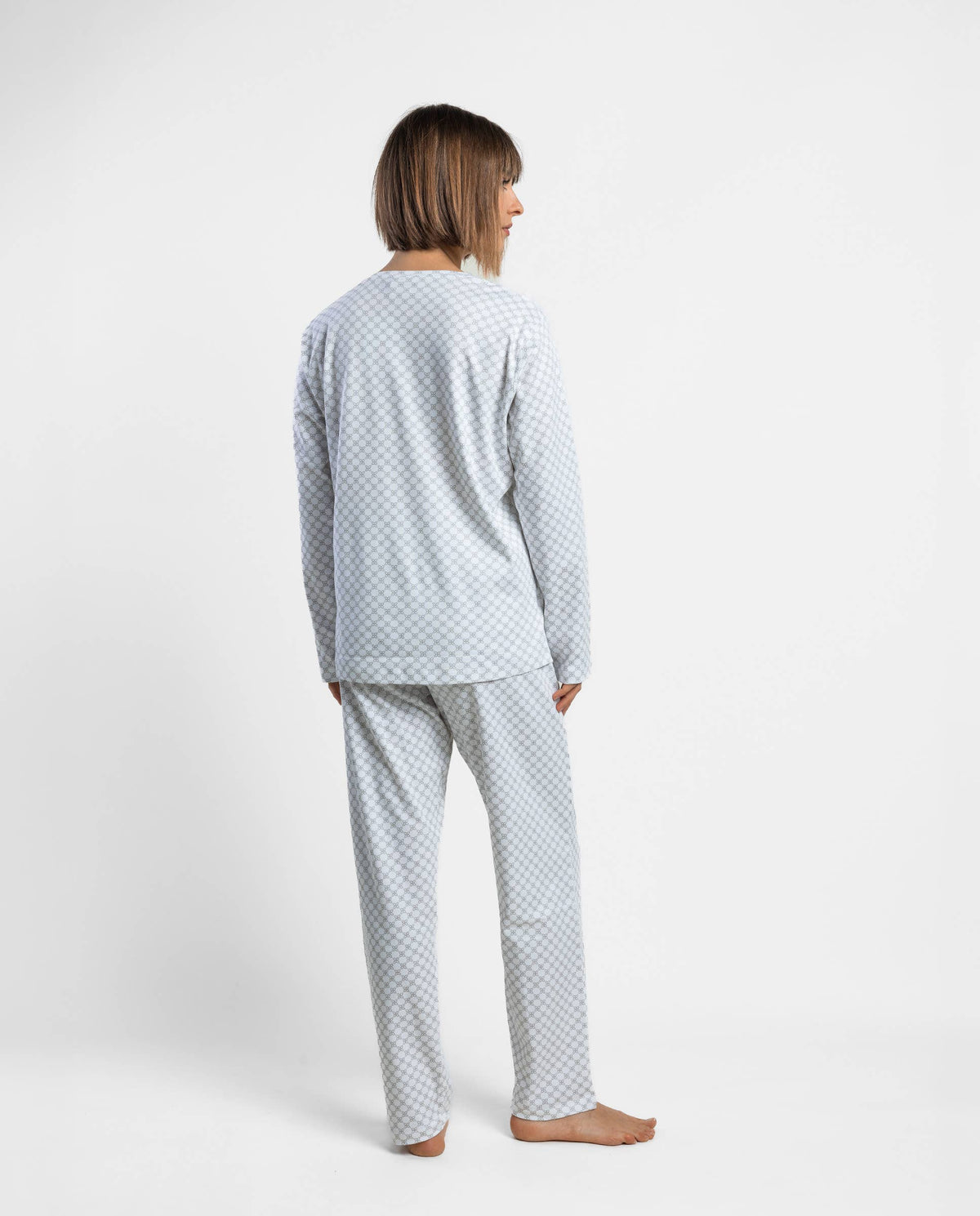 Grey Flowers Pyjamas