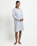 Grey Flowers Nightdress: Perla / S